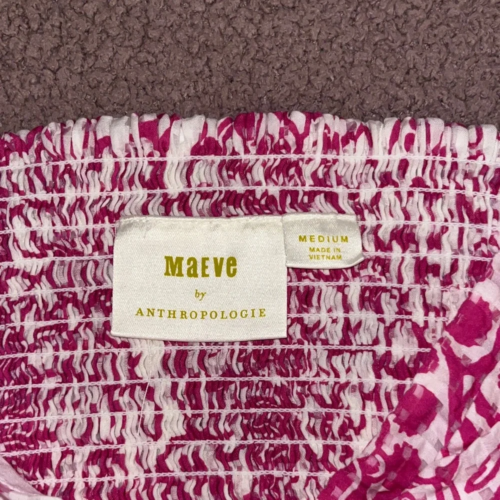 Maeve Pink Floral Crop Top - Picture 2 of 6